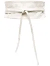 Furling By Giani Women's Geisha Leather Belt In White