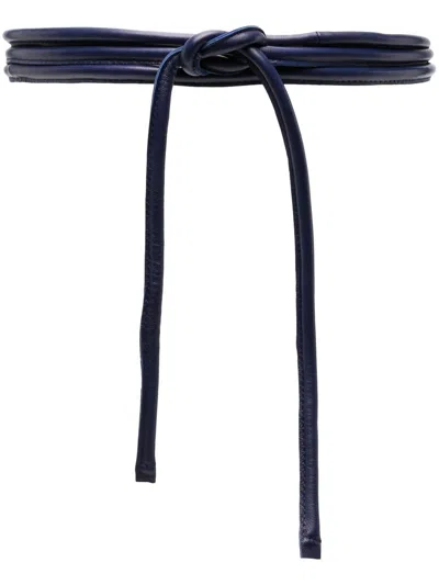 Furling By Giani Women's Leather Belt In Blue