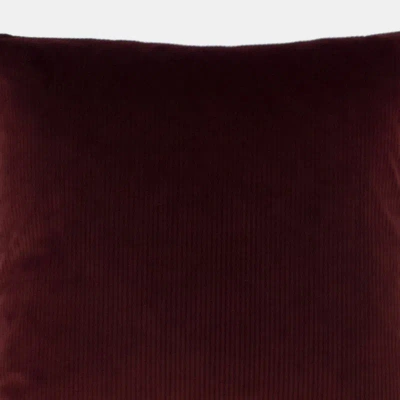 Furn Aurora Corduroy Throw Pillow Cover In Red