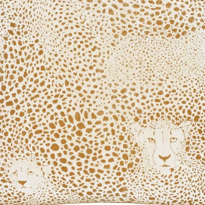 Furn Hidden Cheetah Throw Pillow Cover (honey) (one Size) In Yellow