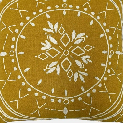 Furn Mandala Cushion Cover (ochre Yellow) (one Size)