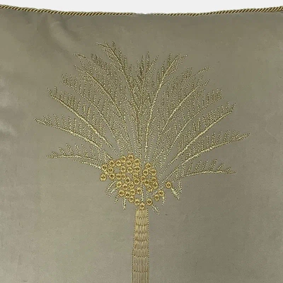 Furn Palm Tree Cushion Cover (ivory) (one Size) In White
