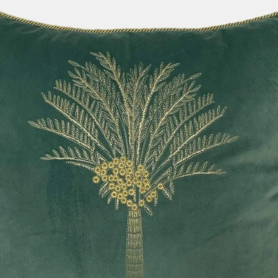 Furn Palm Tree Cushion Cover (mint) (one Size) In Green