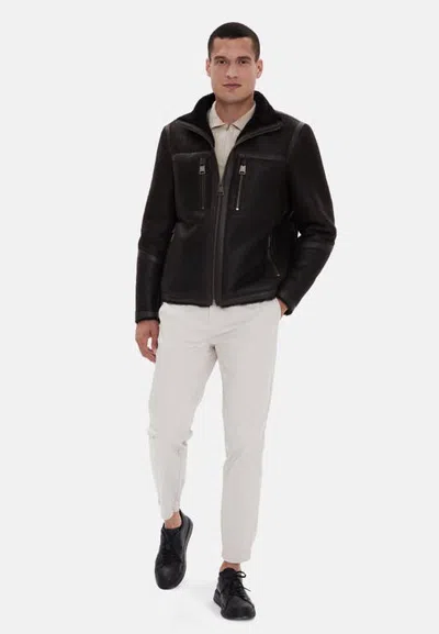 Furniq Uk Fabian Sheepskin Coat In Multi