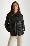 Furniq Uk Llc Alma Leather Jacket In Black