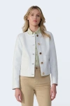 Furniq Uk Llc Margot Leather Jacket In White