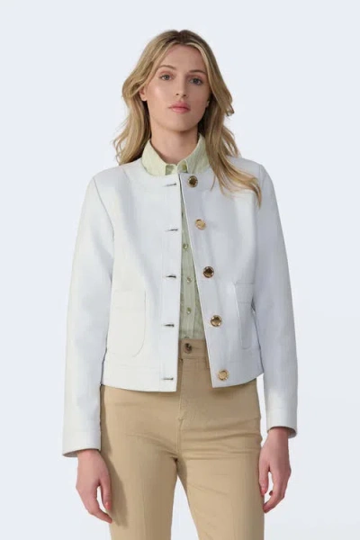 Furniq Uk Llc Margot Leather Jacket In White