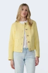 Furniq Uk Llc Margot Leather Jacket In Yellow