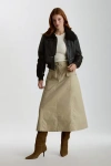 Furniq Uk Lucinda Sheepskin Jacket In Brown