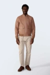 Furniq Uk Rafe Leather Jacket In Neutral