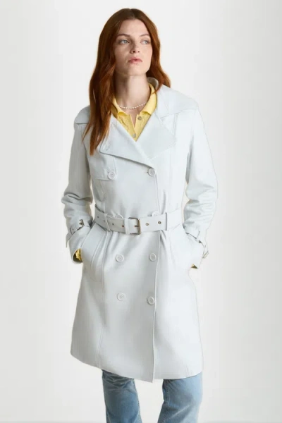 Furniq Uk Soho Leather Jacket In White