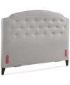 Furniture Aminah Upholstered Queen Headboard In Praline