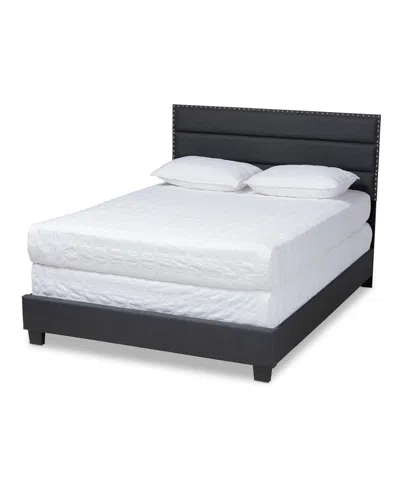 Furniture Ansa Bed - Queen In Dark Grey