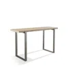 Furniture Ariela Travertine Occasional Console Table In Travertine Light Taupe