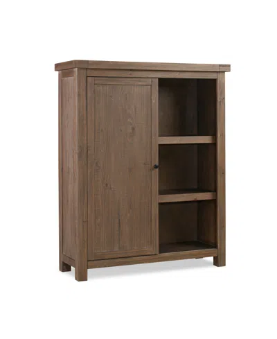 Furniture Autumn Flint Oak Home Office Bookcase In Flint Oak Brown