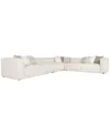 Furniture Bliss 161" 4-pc. Fabric Modular Sectional, Created For Macy's In Dove