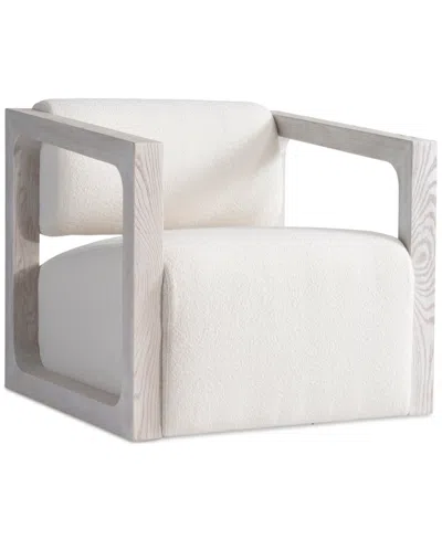 Furniture Bliss 29" Fabric Mika Swivel Chair, Created For Macy's In Pearl
