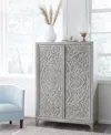 Furniture Boho Chic Wardrobe In Washed Wht