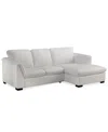 Furniture Closeout! Arond 97" 2-pc. Leather Sectional With Chaise, Created For Macy's In Sand