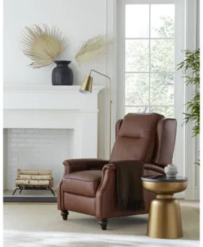 Furniture Haizen Leather Chair Collection Created For Macys In Stampede Charcoal