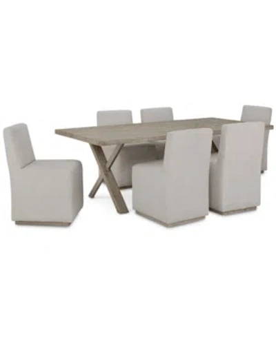Furniture Closeout! Highland Park 7pc Dining Set (rectangular Table & 6 Side Chairs)