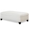 Furniture Closeout! Kallison 53" Fabric Storage Ottoman, Created For Macy's In Grey