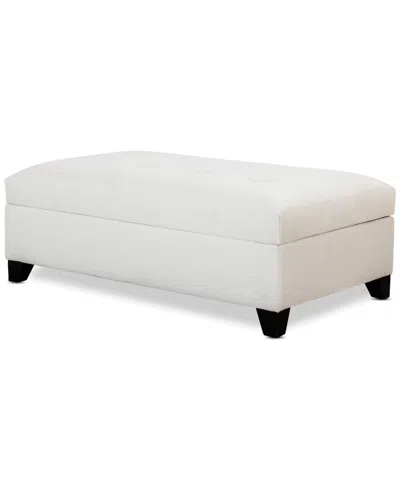 Furniture Closeout! Kallison 53" Fabric Storage Ottoman, Created For Macy's In Grey