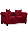 Furniture Closeout! Kallison 68" Fabric Loveseat, Created For Macy's In Pinot