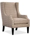 Furniture Closeout! Kallison Fabric Wing Chair, Created For Macy's In Cashew