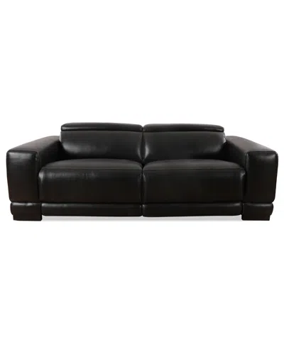 Furniture Closeout! Krofton 2-pc. Beyond Leather Fabric Sofa With 2 Power Motion Recliners, Created For Macy's In Blackberry