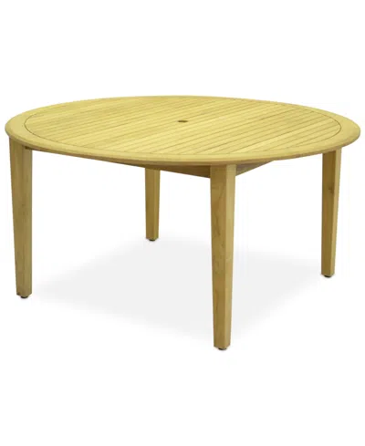 Furniture Closeout! Longstock Outdoor Teak Dining Table, Created For Macy's