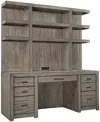 Furniture Closeout! Modern Loft 2pc Credenza Set (credenza And Hutch) In Graystone