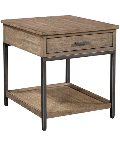 Furniture Trellis End Table In Desert Brown