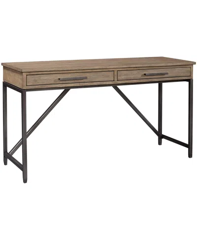 Furniture Trellis Sofa Table In Desert Brown