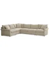 Furniture Closeout! Wrenley 137" 5-pc. Fabric L-shape Modular Sectional Sofa, Created For Macy's In Dove