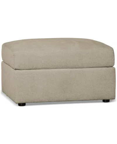 Furniture Closeout! Wrenley 32" Fabric Ottoman, Created For Macy's In Dove