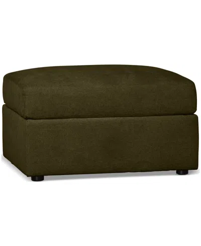 Furniture Closeout! Wrenley 32" Fabric Ottoman, Created For Macy's In Olive