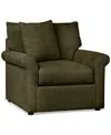 Furniture Closeout! Wrenley 38" Fabric Arm Chair, Created By Macy's In Olive
