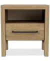Furniture Davie One Drawer Nightstand In Pale Oak