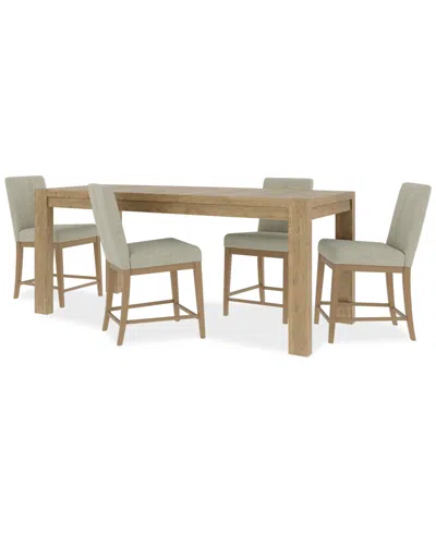 FURNITURE DAVIE COUNTER HEIGHT 5PC DINING SET (TABLE & 4 CHAIRS)