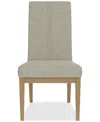 Furniture Davie Dining Upholstered Side Chair In Pale Oak