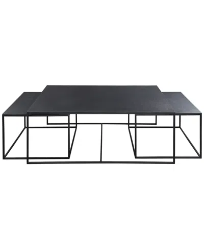 Furniture Declan Nesting Coffee Table In Antique-like Charcoal
