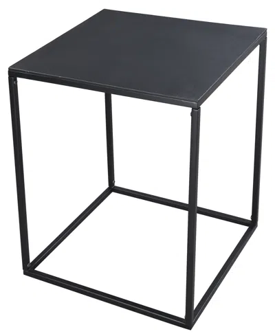 Furniture Declan Square Side Table In Antique-like Charcoal