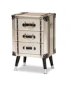 Furniture Dilan Nighstand In Silver