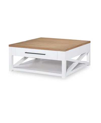 Furniture Franklin Lift Top Cocktail Table In White