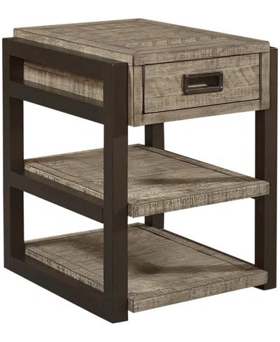 Furniture Grayson Chairside Table In Cinder Gray