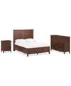 Furniture Hedworth King 3-pc. Set (bed, Dresser & Nightstand) In Brown
