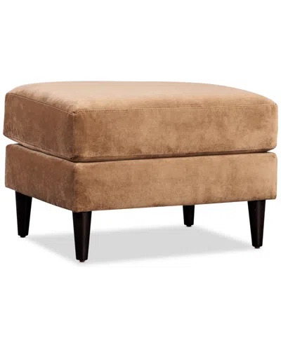 Furniture Iliza 27" Fabric Ottoman, Created For Macy's In Taupe