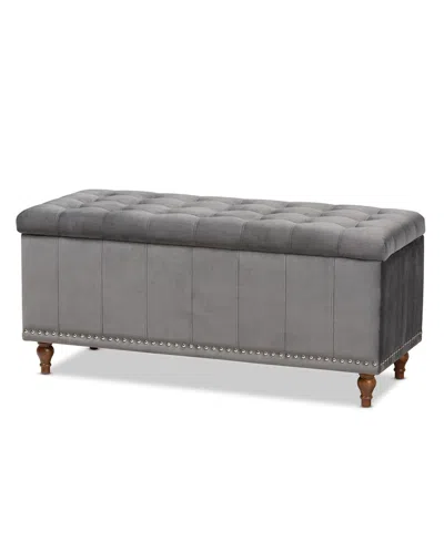 Furniture Kaylee Storage Bench In Grey