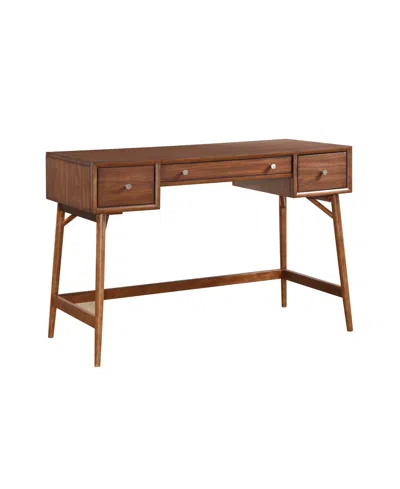 Furniture Kendall Counter Height Writing Desk In Brown